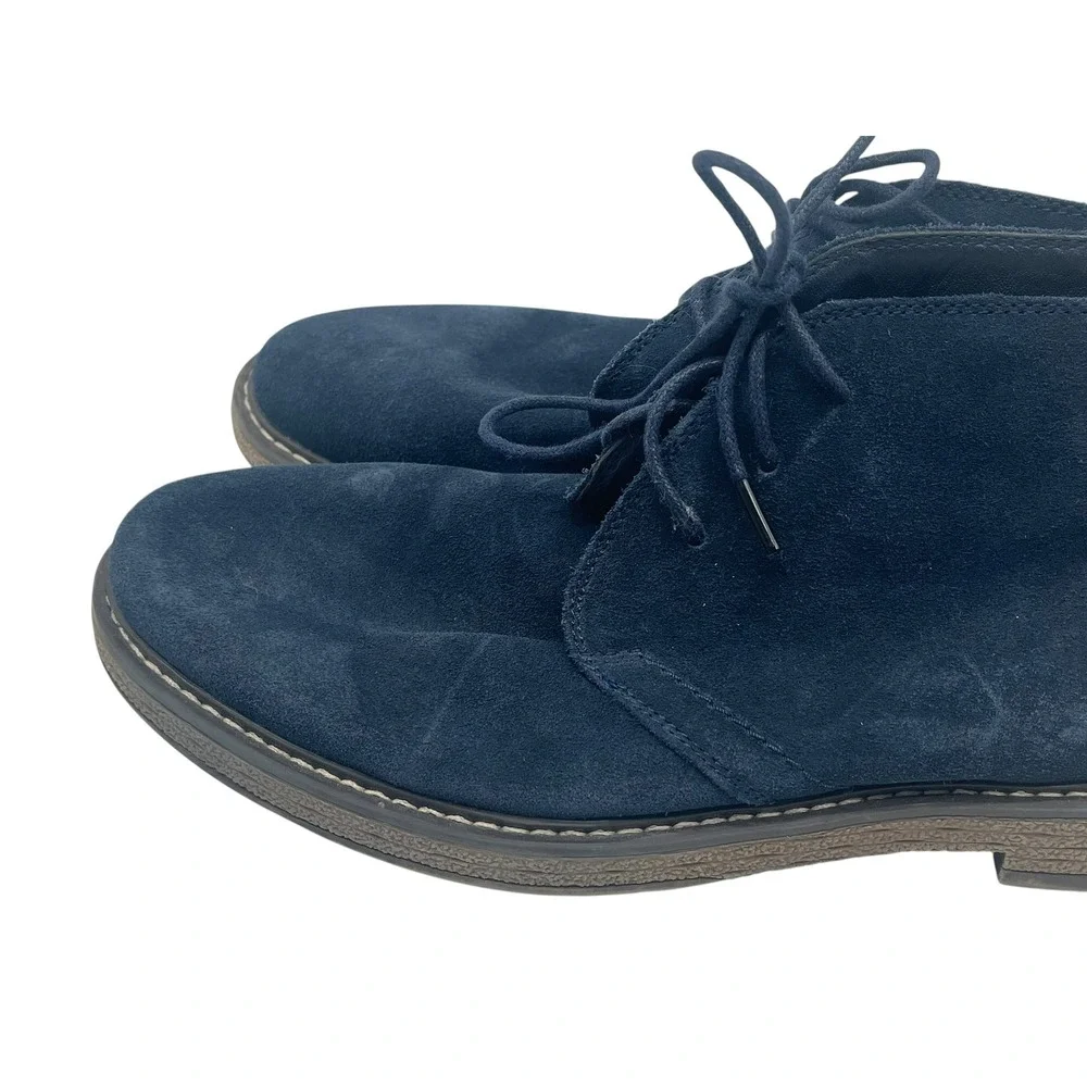Joseph Abboud Thomas Men's Navy Blue Suede Chukka Boots Size 10 US
